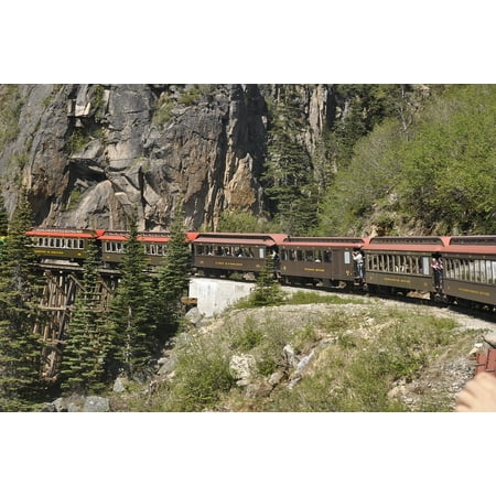 Name Train Wall Mount Acrylic Face Mounted Prints Alaska Train Mountain Print 20 x 16. Worry Free Wall Installation - Shadow Mount is Included. ()