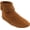 Brown, variant on Minnetonka Women's Back Zipper Bootie,Soft Leather Sole Black,5.5 M US