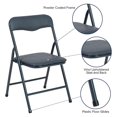 thumbnail image 5 of saney Mindy Kids Navy 5 Piece Folding Table and Chair Set, 5 of 8
