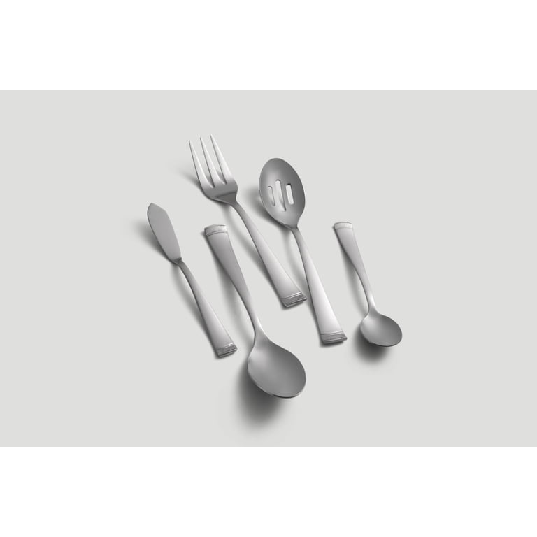 Cambridge Gratitude Sand 45-Piece Stainless Steel Flatware Set