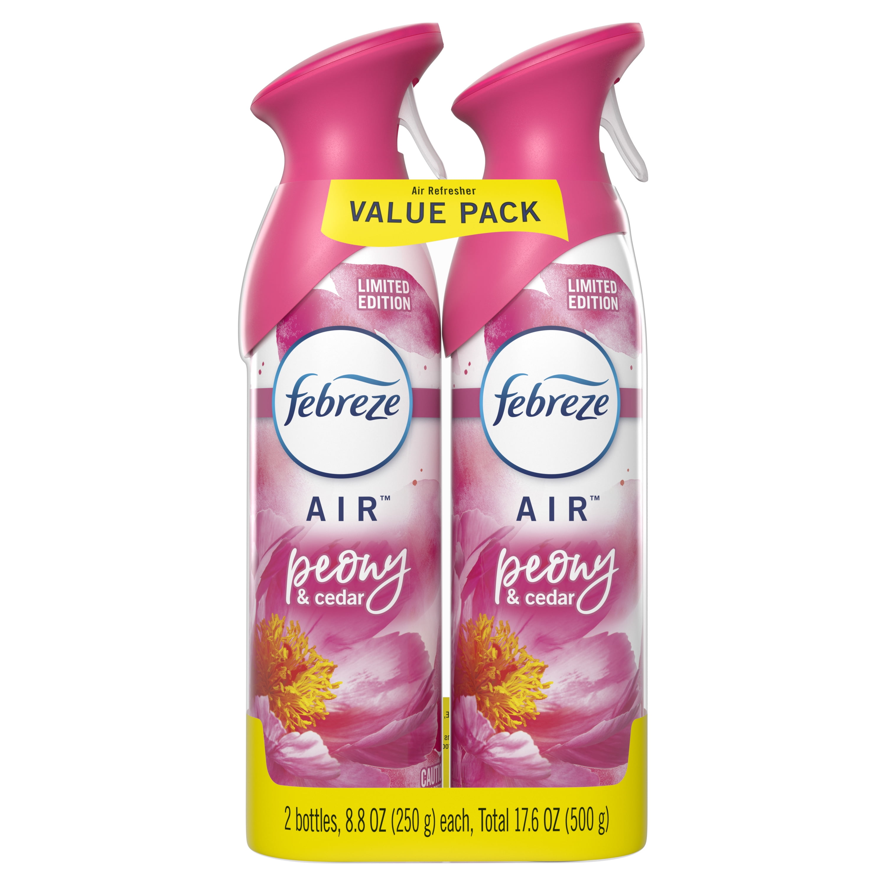 Febreze OdorEliminating Air Fresher Spray, Peony and Cedar, 2 ct