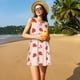 thumbnail image 3 of Fotbe Ladybug With Flower Vestido de Verano sin Mangas para Mujer – Vestido Midi Línea A, Estilo Camiseta Floral, Vestido Playero Casual y Fluido, 3 of 7