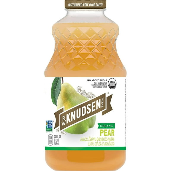 R. W. Knudsen Organic Pear Juice, 2-Pack 32 fl oz Bottles