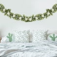 thumbnail image 6 of XYAIYT 72.8 in Artificial Greenery Decoration Fake Plants Simulation Rattan Indoor Outdoor Wedding Backdrop Versatile Maintenance Free Decorative Garland White, 6 of 6