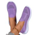 thumbnail image 6 of Domzle Womens Walking Shoes Slip On Sneakers Breathable Mesh Lightweight Casual Footwear for Daily Commute Purple 40, 6 of 9