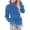 Blue, variant on Ruyang Girls Turtleneck Sweatshirt Fall Winter Oversized Fleece Pullover Tops Y2K Plain Long Sleeve Warm Trendy Shirts