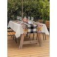 thumbnail image 3 of Outdoor Tablecloth with Umbrella Hole for Patio/Picnic/Party/Camping, Colorful Flowers Waterproof Table Cloth Rectangle Table Cover Washable, Spring Floral Elegant Pastoral Rustic (60"x 102"), 3 of 8
