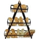 thumbnail image 3 of Frutero, Canasta, Organizador de Acero con Agarradera de Madera, 3 Pisos, 3 of 4