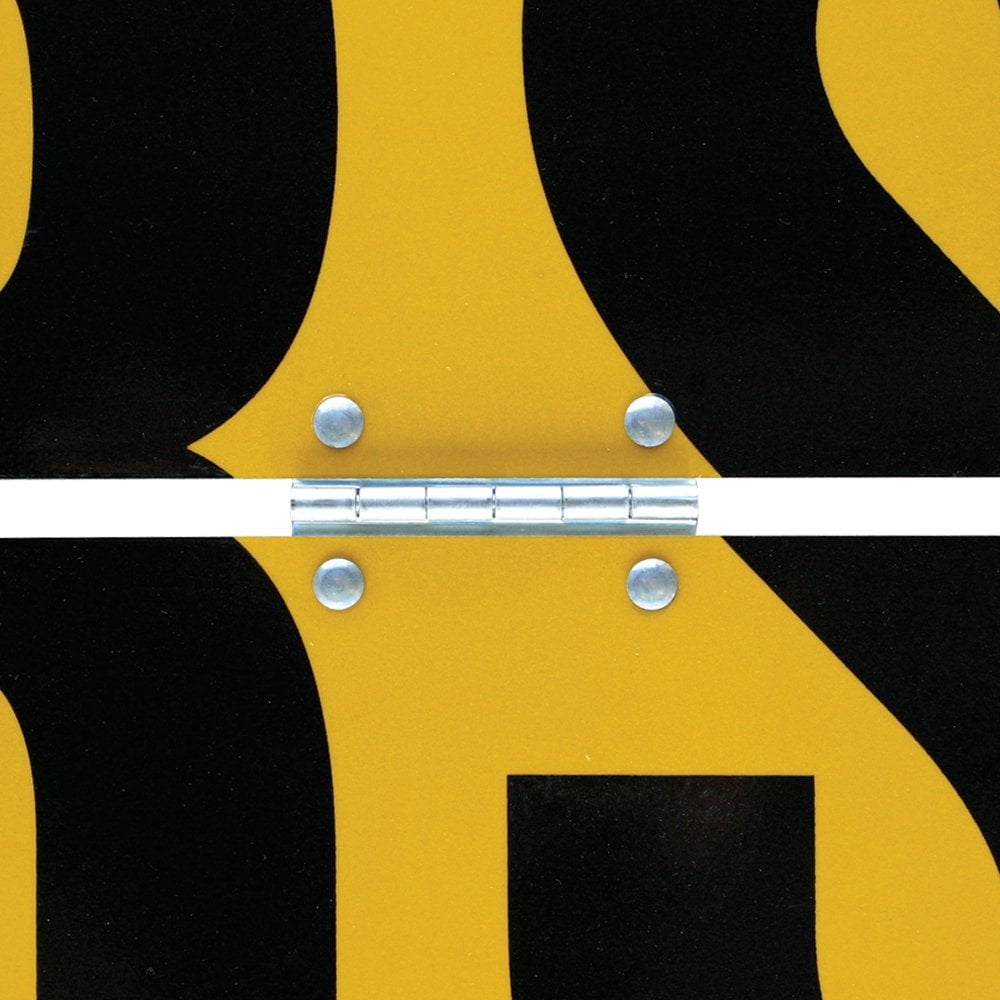 VULCAN Hinged Aluminum Oversize Load Sign for Escort Vehicles 12/" x 60/"