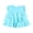 Blue - aqua, variant on Island Escape Womens Tiered Bandini Swim Top, Orange, 6