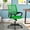 Green, variant on NiamVelo Mesh Office Chair, Mid-Back Home Office Chair Adjustable Ergonomic Desk Chair with Armrest, Rolling Swivel Chair for Adults, Black