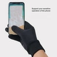 thumbnail image 3 of Guantes De Lana De Invierno, Guantes De Lana De Esquí Unisex Negros Antideslizantes Para Acampar, 3 of 8