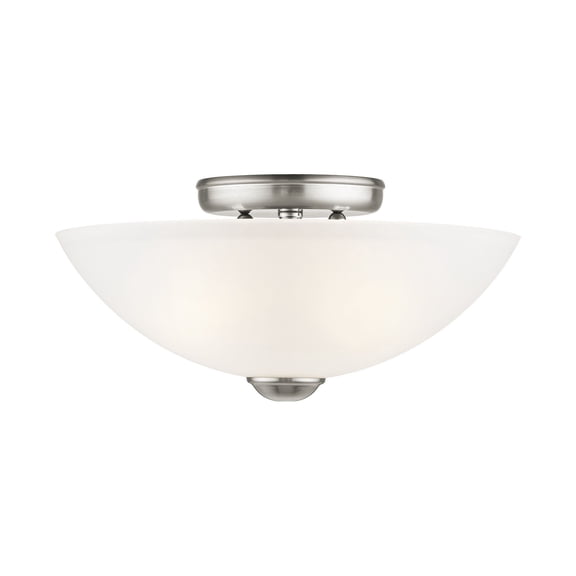 Livex Lighting Somerset Ceiling Mount in Brushed Nickel