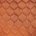 thumbnail image 4 of Parkland Collection Bazyli Transitional Quilted Burnt Orange Throw Pillow, 4 of 7