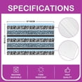 thumbnail image 4 of Ombre Striped Placemats Set of 4 Red Brown Striped Table Place Mats Retro Stripe Swirl Placemat for Kitchen Dining Table 18"x12" Geometric Circle Stripes Indoor Outdoor Decor Table Mats Easy to Clean, 4 of 4
