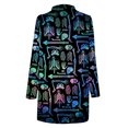 thumbnail image 5 of Cárdigan de mujer con parte delantera abierta, camiseta de manga larga, cárdigan de otoño, cárdigan suelto, camisa estampada, cárdigan, Top, cárdigan de fiesta, camisa Odeerbi ODB-2, 5 of 5
