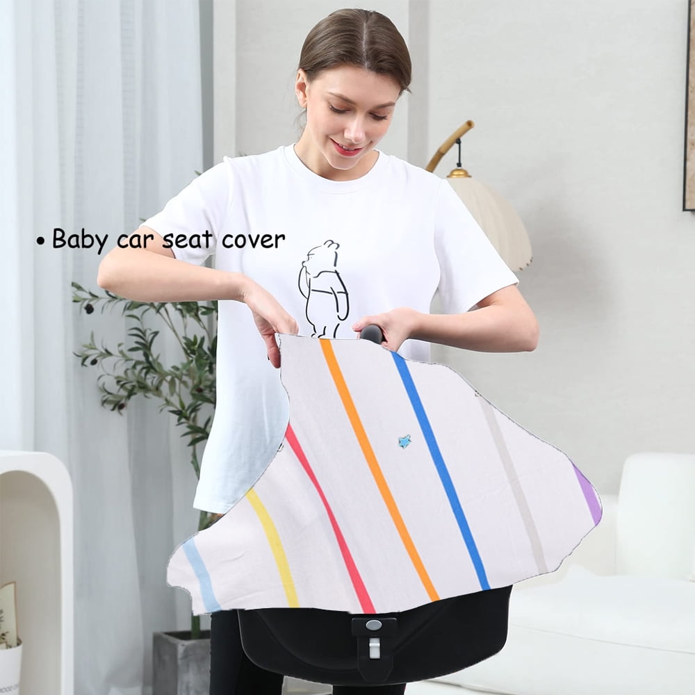 Car Seat Covers for Babies - Multi- use Nursing Car seat Canopy, Breastfeeding Covers