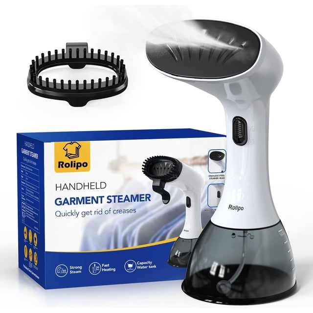 Rolipo Vaporizador para Ropa 1350W, Vaporizador de Ropa para el Hogar, Oficina, Viajes, Tanque de Agua de Gran Capacidad Mejorado de 400ML, Eliminador de Arrugas