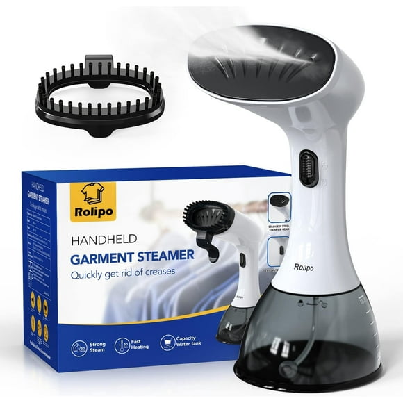 Rolipo Vaporizador para Ropa 1350W, Vaporizador de Ropa para el Hogar, Oficina, Viajes, Tanque de Agua de Gran Capacidad Mejorado de 400ML, Eliminador de Arrugas