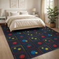thumbnail image 3 of ODIKA 8'x10' Washable Area Rug Durable, Non-Slip Gamer Console Dice Rectangular Throw Alfombra Video Arcade Led for Living Room, Under Sectional, Family, 3 of 7