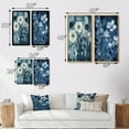 thumbnail image 4 of Designart "Vintage Blue Botanical Wildflowers in Meadow" Flowers Framed Wall Art Set Of 2 - Traditional Blue Framed Wall Art Set Of 2, 4 of 6