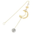 thumbnail image 2 of Colgante de luna de cristal con carillón de viento, adorno estético para colgar en la pared, regalo Amarillo, 2 of 9