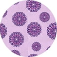 thumbnail image 1 of Ahgly Company Machine Washable Indoor Round Transitional Blossom Pink Area Rugs, 8' Round, 1 of 7