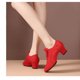 thumbnail image 5 of Zapatillas de deporte para mujer, zapatos de baile latino, salón de baile, suela suave, tela, Tango, Jazz, Salsa, zapatos de baile de tacón medio, baile antideslizante para mujer, 5 of 5