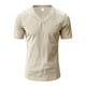 thumbnail image 3 of pstuiky camisetas de hombre, Blusa informal de cuello redondo y manga corta de color liso para hombre ropa de hombre m, 3 of 7