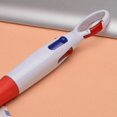 thumbnail image 6 of 5 Pcs Retractable Shuttle Pens 4 Color in One Ballpoint Pen with Buckle Clip on Top Multi-Color Carabiner Keychain for Office Supplies, 6 of 7