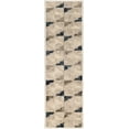 thumbnail image 2 of Radici USA 3793 Iseo Contemporary Bone Geometric Area Rug (2'2" x 7'7"), 2 of 2