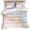 Pink, variant on 3 Piece Pink Blue Marble Duvet Cover Set Twin Size, Microfiber Comforter/Quilt Cover with Corner Ties and 2 Pillowcases, Ink Painting Modern Abstract All Season Soft Bedding with Zipper Closure
