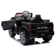 thumbnail image 3 of Dodge Ram Ride On Truck, 12V Electric Car for Kids, Battery Powered Kids' Electric Vehicles with Remote Control, LED Lights, MP3 Music & Back Storage, Cup Holder, Black, 3 of 9