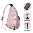 thumbnail image 3 of Unicorn and Rainbow Theme Sling Backpack with Clouds, Moon, Stars, Cute Cartoon Fantasy Crossbody Bag for Women and Travel, 3 of 6