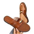 thumbnail image 4 of Women's Plus Size Mesh Slip-On Mule Flats, Round Toe with Metal Buckle, Breathable Casual Outdoor Sandals for Summer Brown 39, 4 of 5