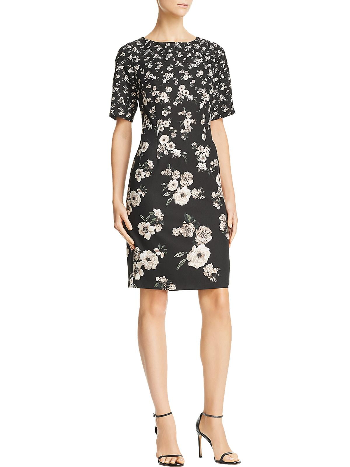 adrianna papell floral sheath dress