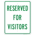 thumbnail image 1 of Reserved For Visitors Sign, 24x30 Aluminum, 1 of 8