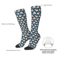 thumbnail image 6 of Fotbe Popcorn With Glasses print Women's Men's Novelty Crew Socks Cotton Socks Knee High Socks for Walking,Running,Nurses,Pregnancy, 6 of 8