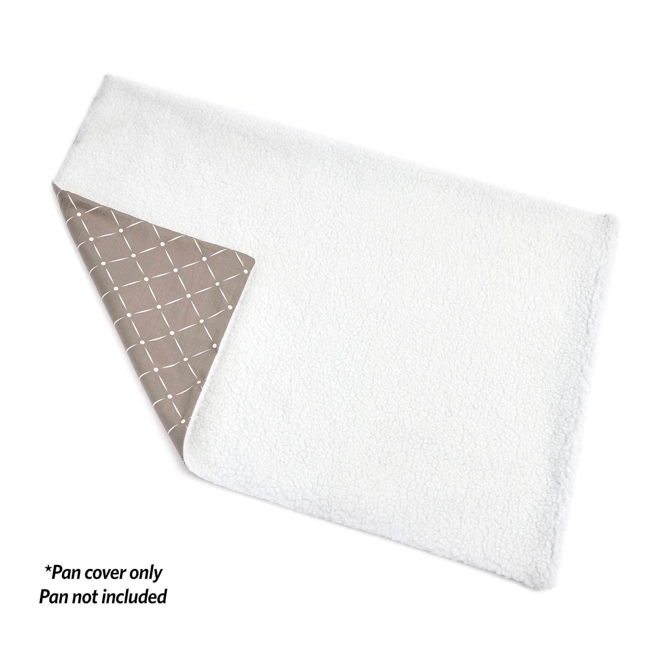 MidWest Homes for Pets QuietTime Reversible Dog Crate Pan Cover, 42 inch, Fleece, Mushroom Diamond