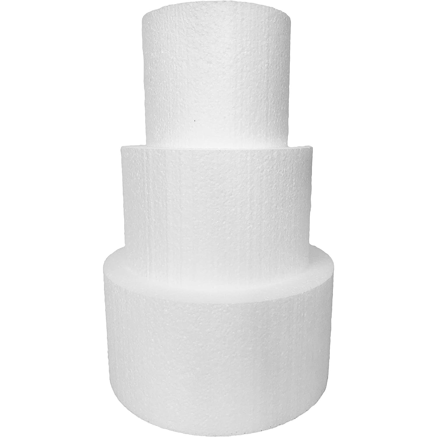 Shape Innovation Round 5" Cake Dummy set Set Of 3, Each 5" High By