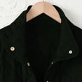 thumbnail image 7 of Womens Quilted Lightweight Jacket Button Down Stand Collar Puffer Jacket Coats Padded Outwear with Pockets, 7 of 7