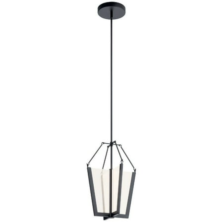 

1 Light Modern Led Panel Design Pendant Light Fixture with Light Guide Acrylic Glass-Black Finish Bailey Street Home 147-Bel-4402447