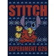 thumbnail image 2 of Boy's Lilo & Stitch Experiment 626 Ugly Sweater  Graphic Tee Navy Blue Medium, 2 of 4