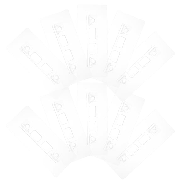 12 Pcs No Drill Shelf Shelf Support Holder 12x4cm Transparent