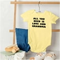thumbnail image 4 of All You Need is Grandma Cute Grandkid Romper Boys or Girls Infant Baby Brisco Brands 12M, 4 of 6