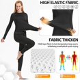 thumbnail image 3 of Crew Neck Base Layer Set Women's Thermal For Sports And Skiing, 3 of 5