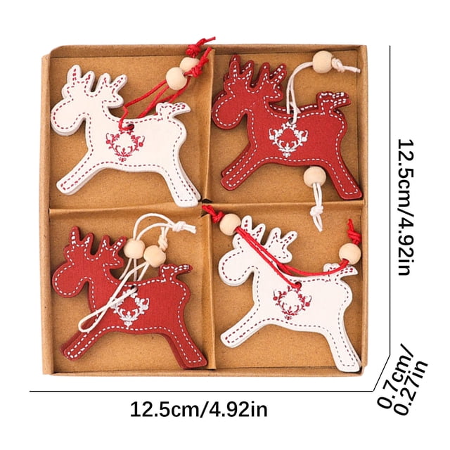 Birdeem Christmas Tree Decorations, Wooden Snowflake Pendants, Home Decoration, Desktop Holiday Decorations