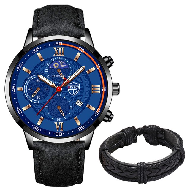 Relojes deportivos de moda para hombre, reloj de pulsera de cuarzo de negocios para hombre, pulsera de cuero negro de lujo, reloj luminoso informal para hombre Tan Jianjun unisex