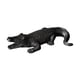 thumbnail image 5 of Majestuosa figura de cocodrilo hecha a mano, escultura de caimán para una elegante decoración del hogar. negro, 5 of 9