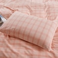 thumbnail image 4 of Home Soft Things 3 Piece Washed Cotton Duvet Cover Set - Kolkata - Soft Pink - 102" x 90", 4 of 5
